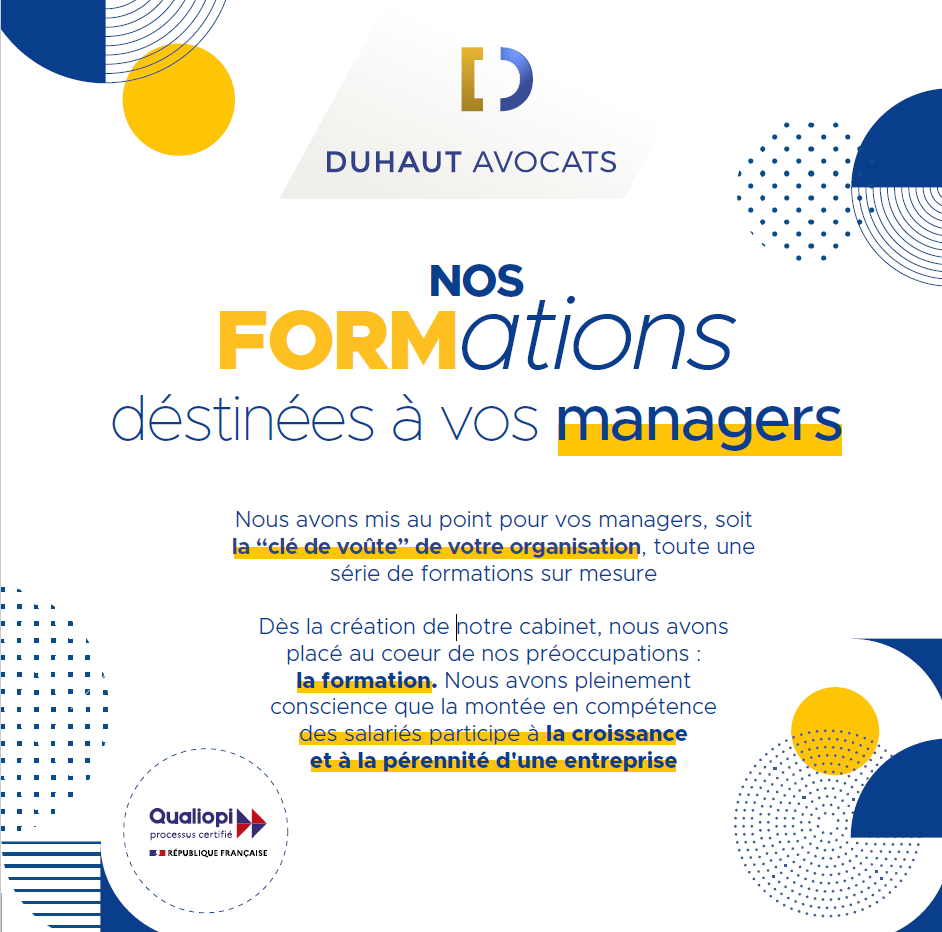 Nos Formations déstinées à vos managers